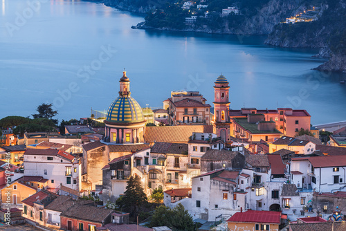 Valokuvatapetti Vietri Sul Mare, Italy Town Skyline on the Amalfi Coast