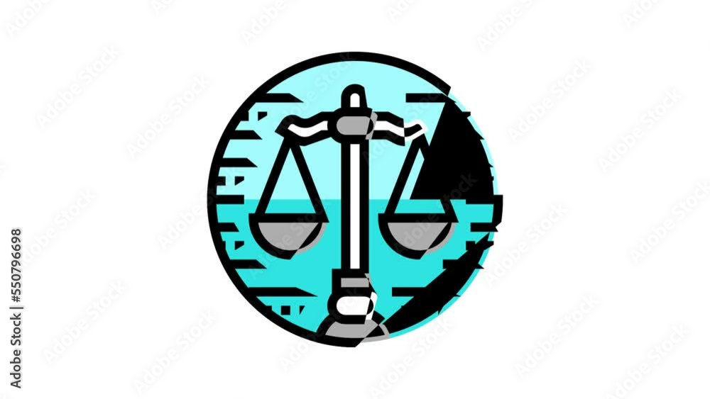 scales zodiac color icon animation scales zodiac color icon animation