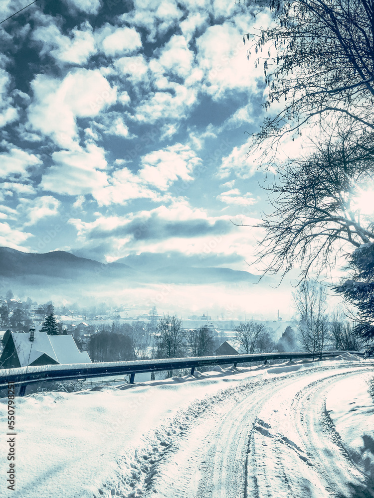 road in winter road in winter