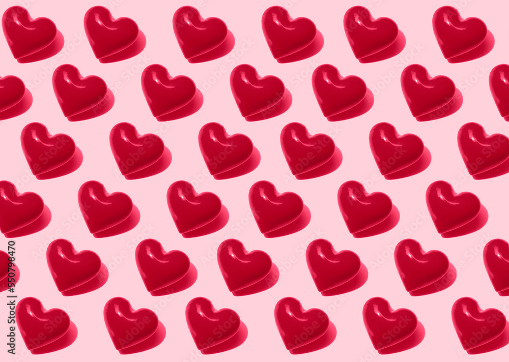 Viva magenta, new trendy color of 2023 year. Valentines day. Heart pattern Viva magenta, new trendy color of 2023 year. Valentines day. Heart pattern