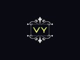Minimalist VY Logo, vy v y Luxury Logo Letter For Your Business