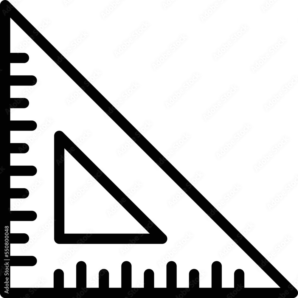 Set square Vector Icon Design Illustration