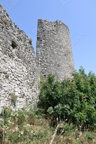 Mercato San Severino - Scorcio della torre della seconda cinta muraria del Castello Sanseverino