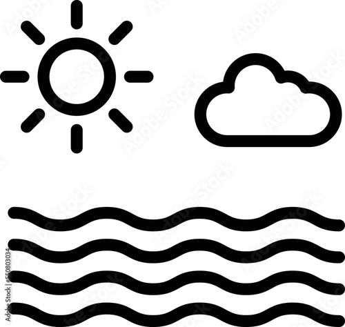 Sea Vector Icon Design Illustration