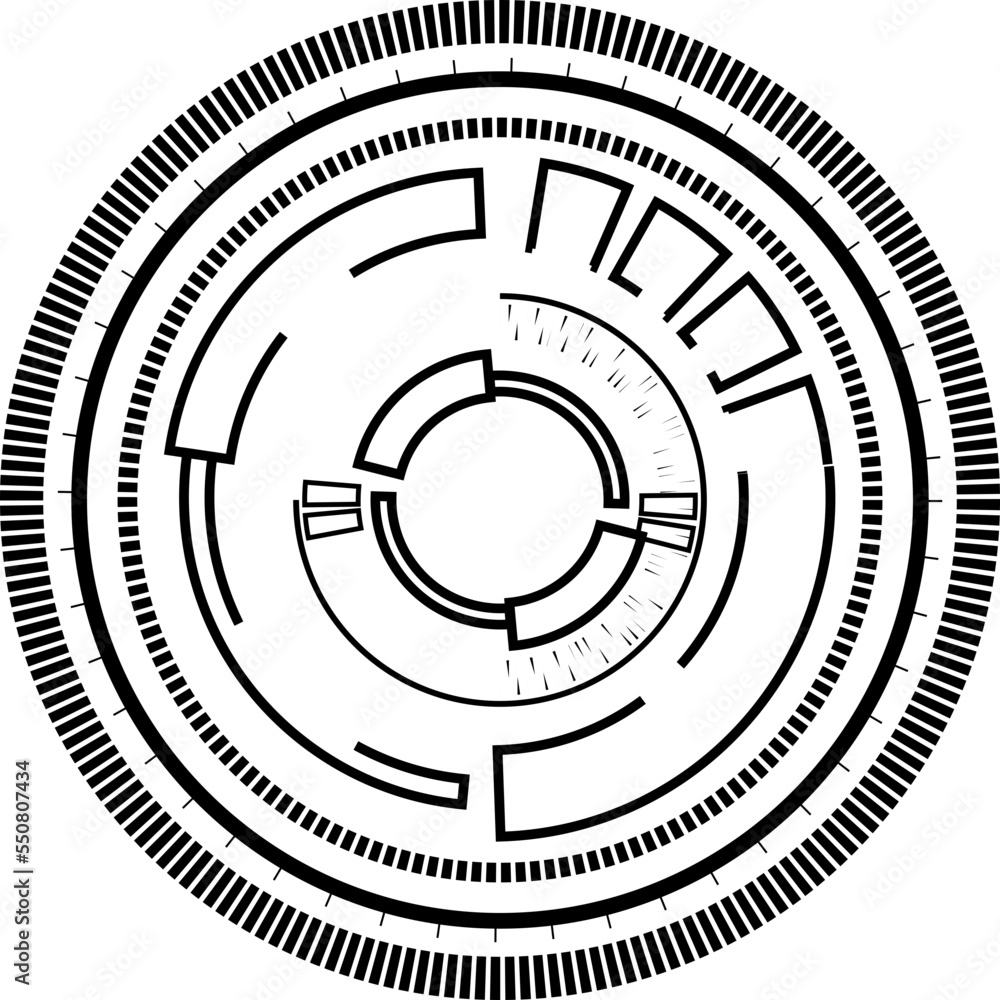 Tech circle technology black electronic global network online decorative abstract background web vector illustration