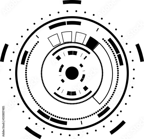 Tech circle technology black electronic global network online decorative abstract background web vector illustration