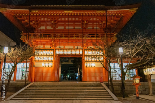 japanese temple at night