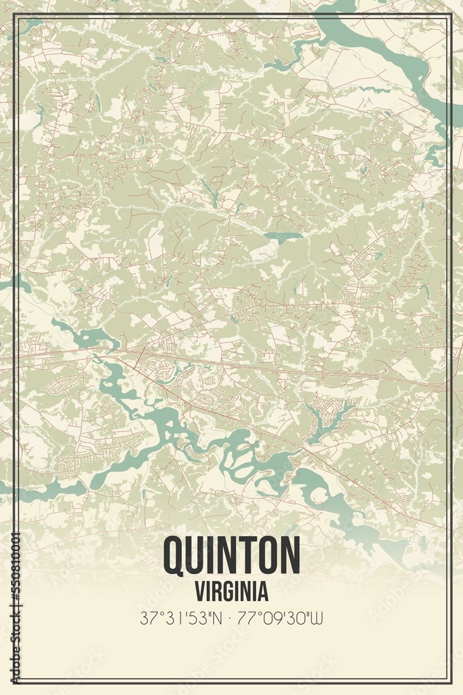 Quinton Virginia Map