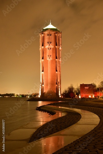 Vertical shot of Watertoren Aalsmeer historical landmark in Aalsmeer, Netherlands photo