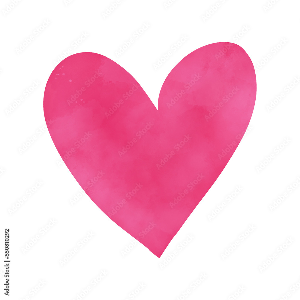 Pink Watercolor Heart
