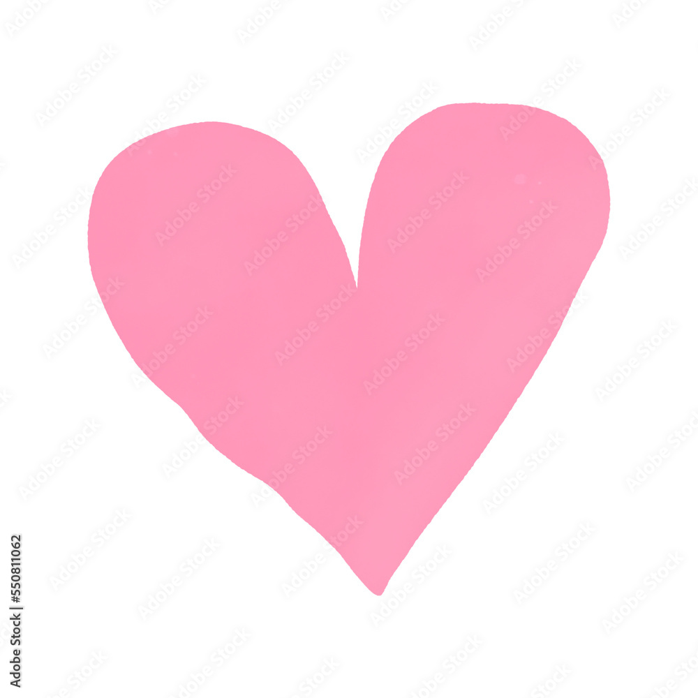 Pastel Pink Watercolor Heart