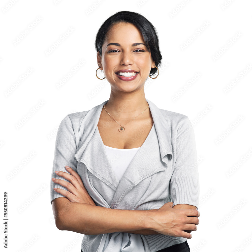 PNG Studio shot of a confident young businesswoman posing against a grey background PNG Studio shot of a confident young businesswoman posing against a grey background
