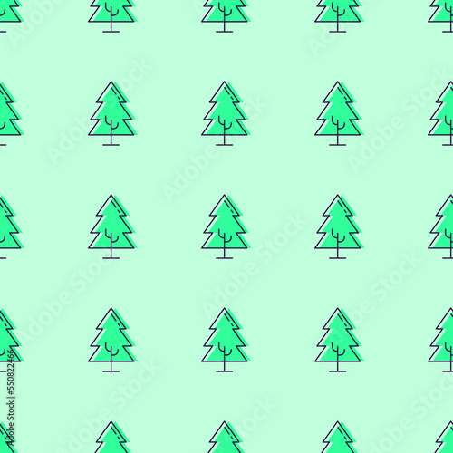 Seamless pattern of small green tree for web sites  printing  wrapping  postcard  fabric  textile  wallpapers