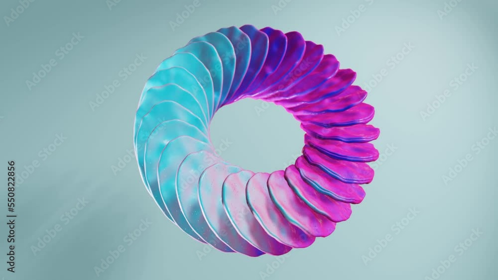 Waiting abstract satisfying loop 3d animation of leaf like shapes and pastel colors Waiting abstract satisfying loop 3d animation of leaf like shapes and pastel colors
