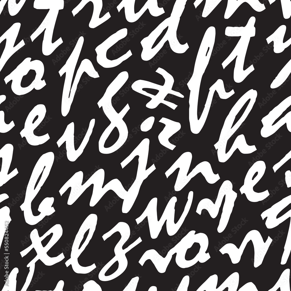 letters on white background with seamless pattern. letters on white background with seamless pattern.