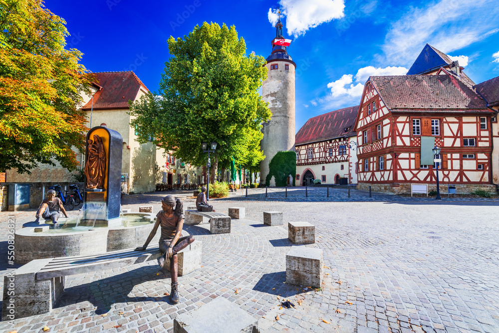 Tauberbischofsheim, Baden Wurttemberg. Romantic Road beautiful city in Germany.