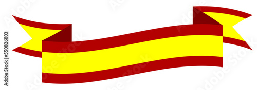Spain country flag ribbon photo
