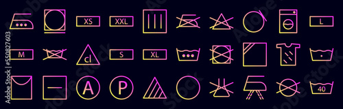 Laundry nolan icons collection vector illustration design