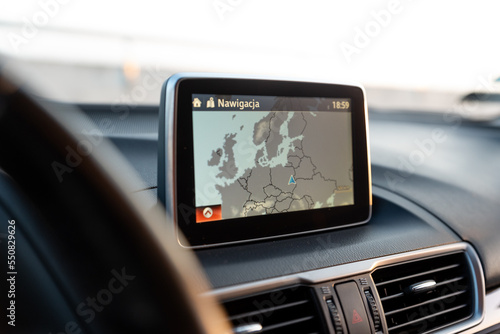 Fotografija Car navigation Europe Poland