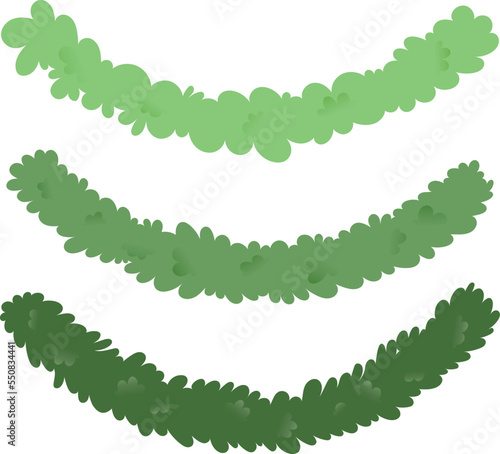 simple garland vector set