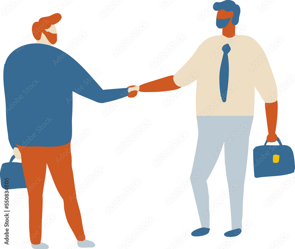 Fototapeta premium Business person flat illustration