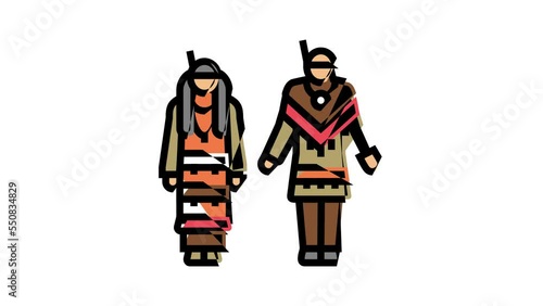 Wallpaper Mural american national clothes color icon animation Torontodigital.ca