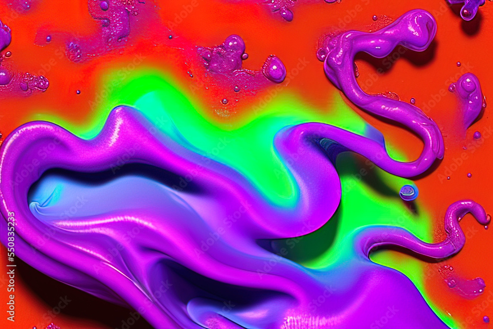 a close up of a liquid substance on a purple background