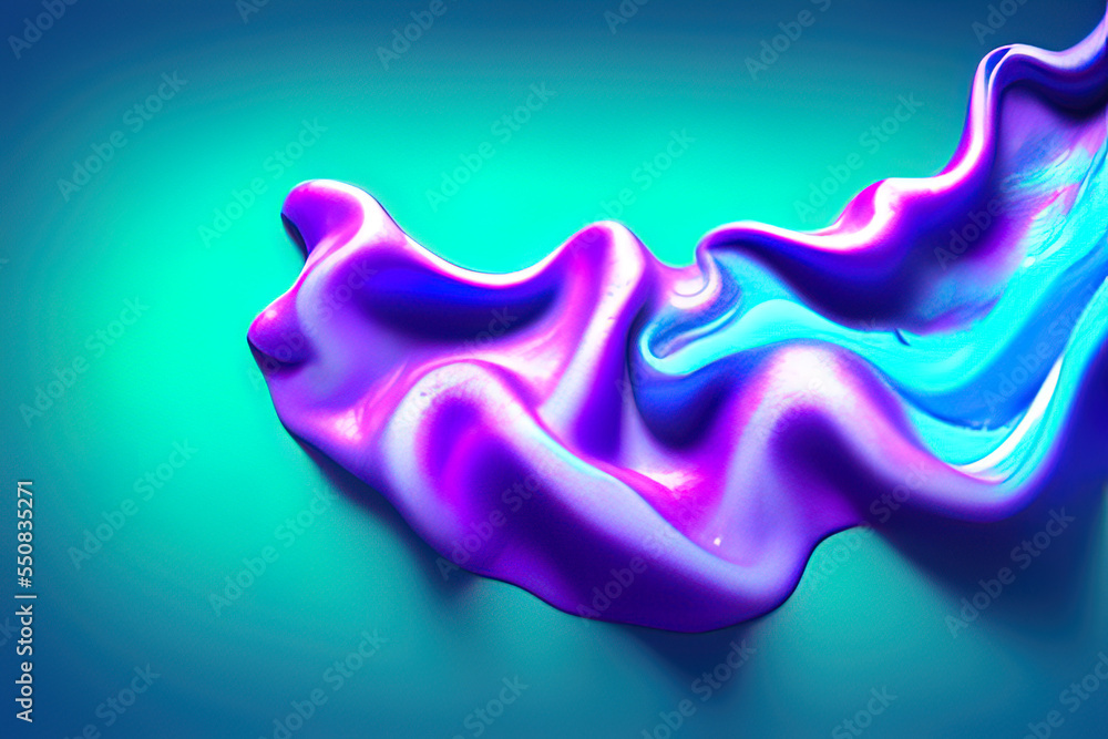 Obraz premium a close up of a liquid substance on a purple background