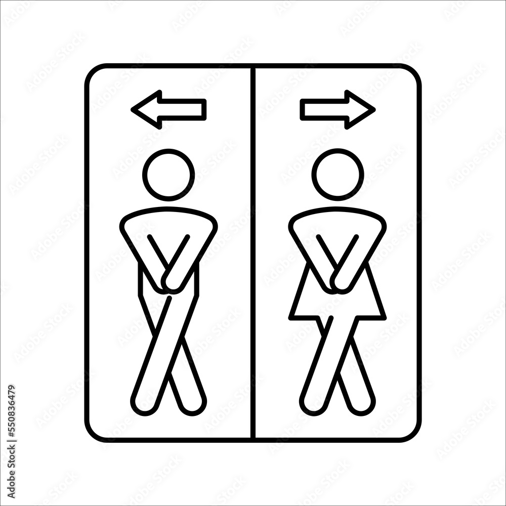 Restroom icon. sign for mobile concept and web design. vector illustration on white background. eps 10 Restroom icon. sign for mobile concept and web design. vector illustration on white background. eps 10