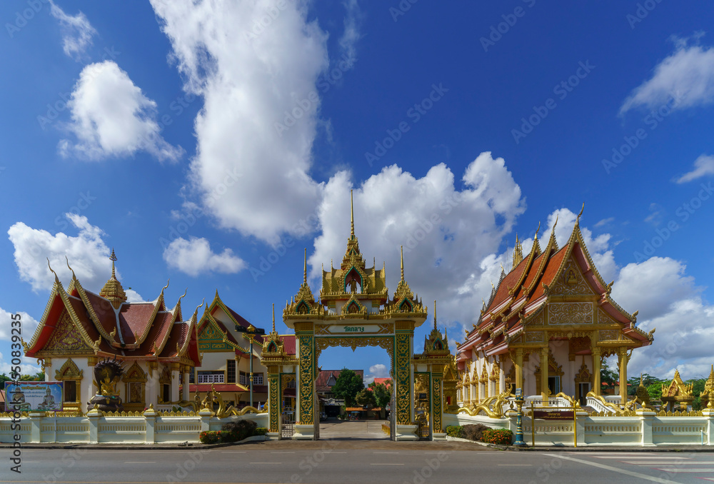 Naklejka premium Wat Klang Temple Entrance, Nakhon Phanom, Thailand
