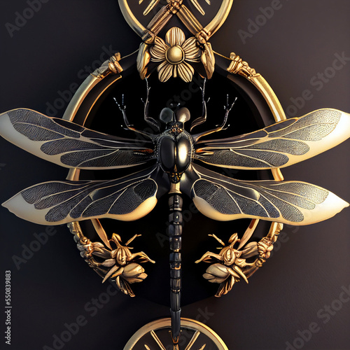 dragonfly artdeco specimen