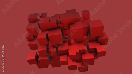 Abstract geometric background from cubes