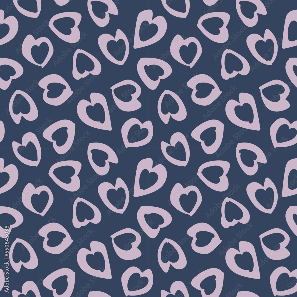 Heart shape seamless pattern design Heart shape seamless pattern design