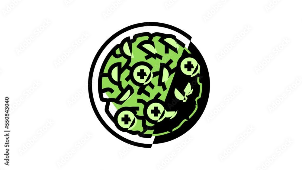 salad cucumber color icon animation salad cucumber color icon animation