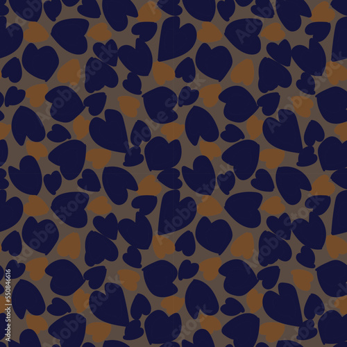 Heart shape seamless pattern design