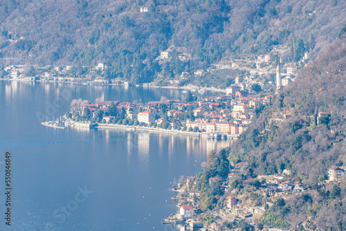 Aerial view of Cannero in the Lake Maggiore photo