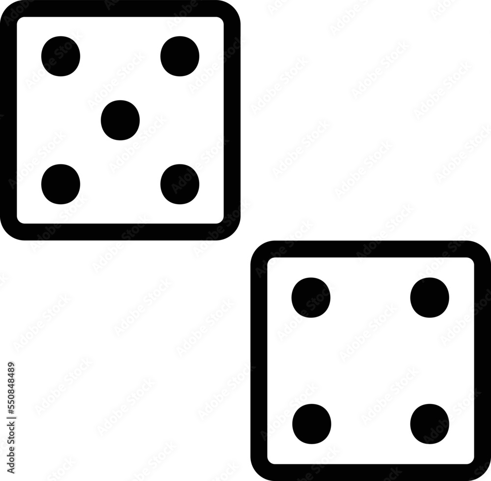 Dices Vector Icon Design Illustration Dices Vector Icon Design Illustration