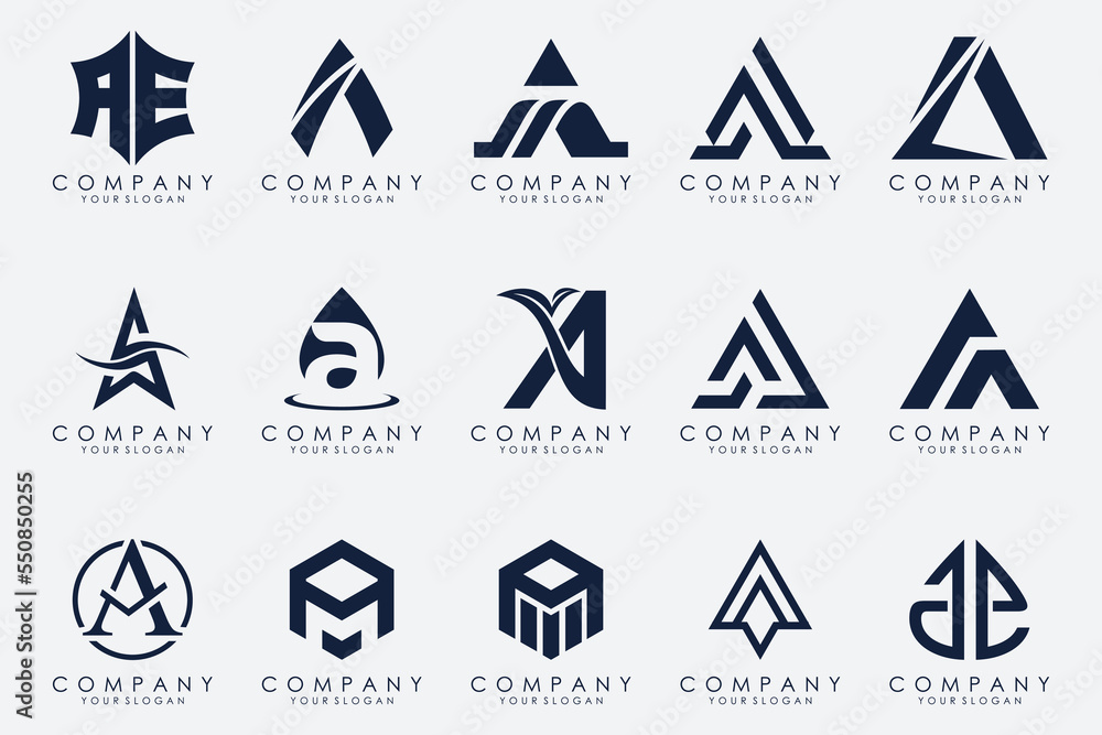 Letter A logo icon design template. Letter A logo icon design template.