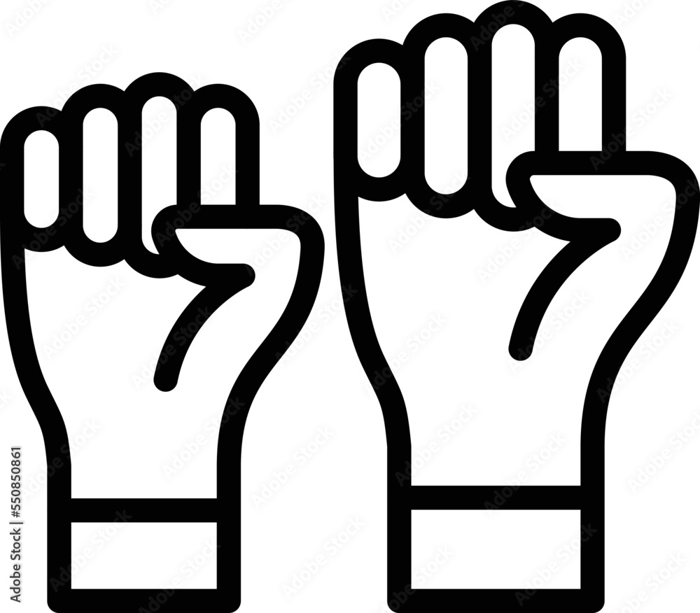 Obraz premium Protest Vector Icon Design Illustration