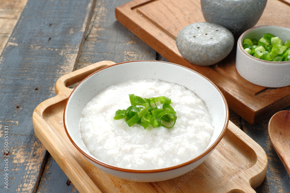 Chinese Rice Breakfast Chinese food, rice porridge or congee, delicious traditional Chinese ...