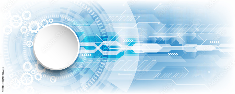 Obraz premium technology concept background image and communication speed network mechanism