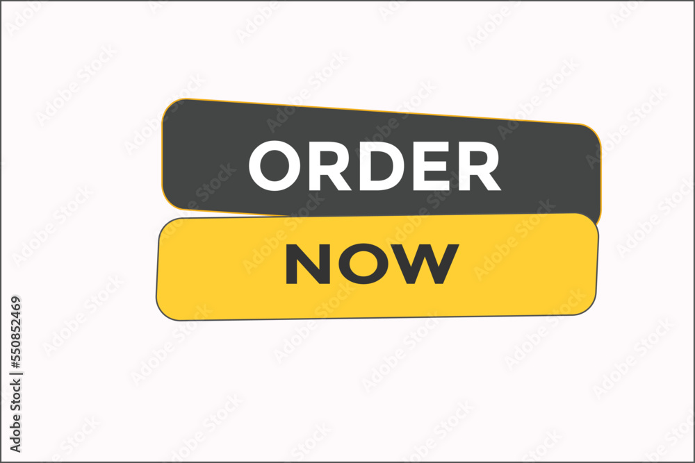 Order now button. web banner template Vector Illustration Order now button. web banner template Vector Illustration