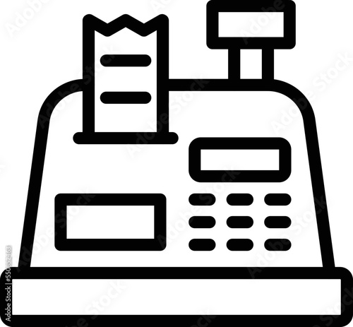 Cashier machine Vector Icon Design Illustration