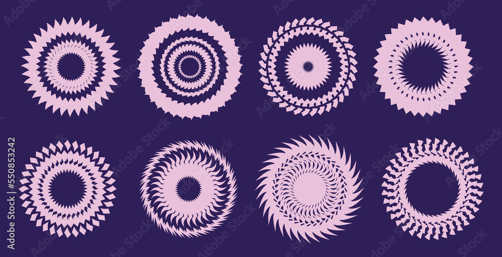 set of mandala circle set of mandala circle