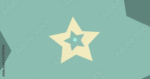 abstract background animation of green and beige gradation stars