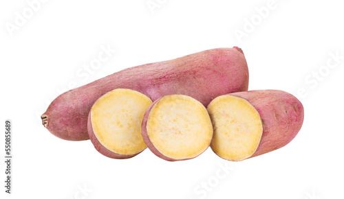 Sweet yam potato isolated on transparent png