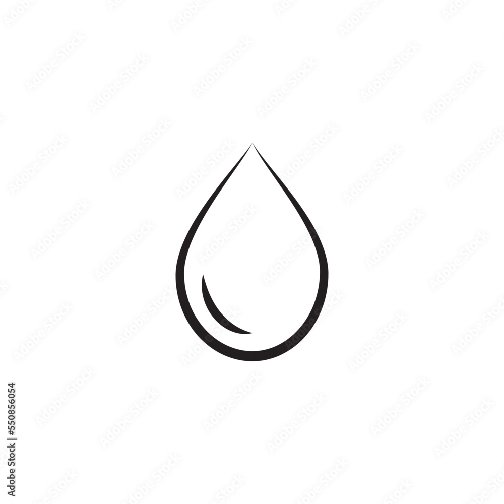 Drop water icon vector logo design template Drop water icon vector logo design template