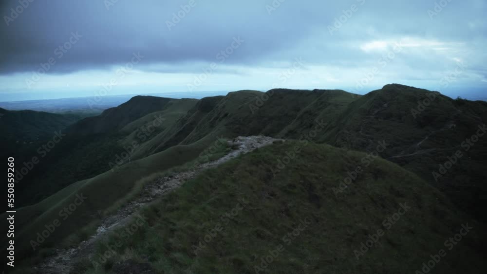 A mountain ridge in Panama on a cloudy day A mountain ridge in Panama on a cloudy day