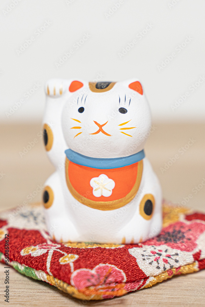 招き猫のお正月素材 招き猫のお正月素材