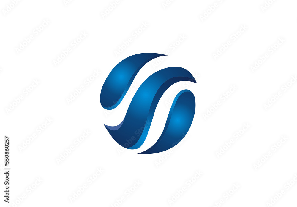 initial letter logo S 3D initial company icon business background illustration initial letter logo S 3D initial company icon business background illustration